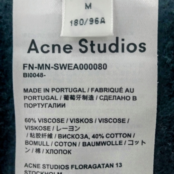 Acne Studios Fulton Logo Crewneck Sweatshirt - Picture 4 of 6